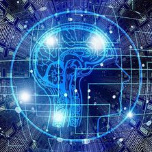 Artificial-Intelligence | Bildquelle: Pixabay Computer animierter Kopf vor blauem Hintergrund
